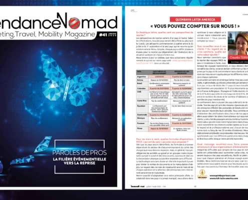 TENDANCE NOMAD MAGAZINE INTERVIEW: " YOU CAN COUNT ON US ! "